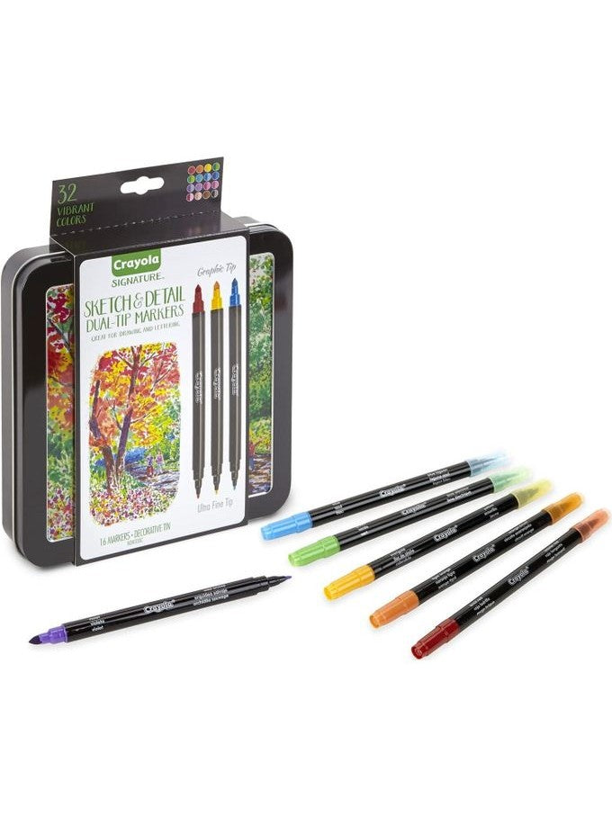 Crayola Signature Double Markers (SuperTips Thin)