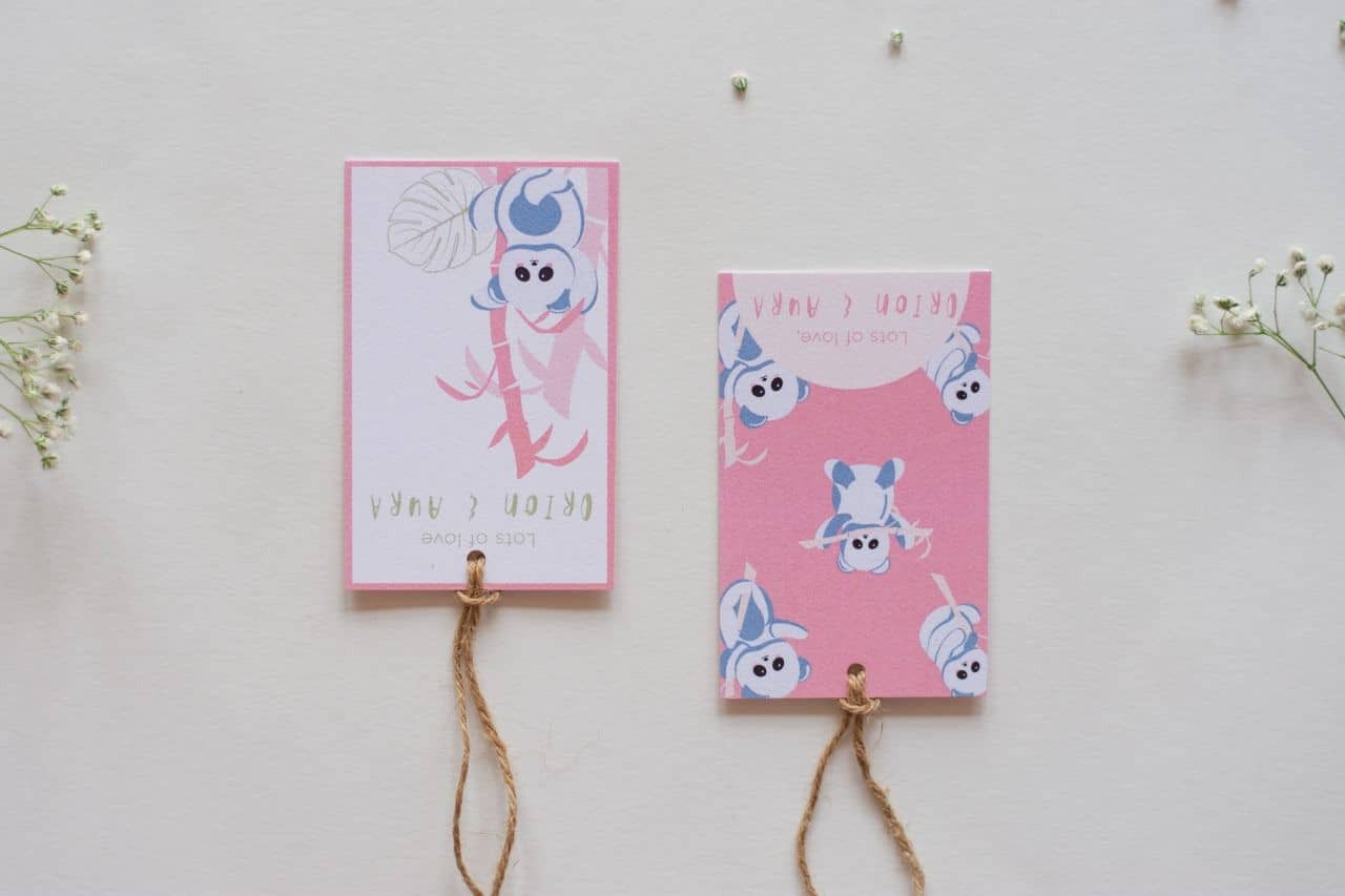 Gift Tags - K for Koala (Bright Pink - Pack of 10)