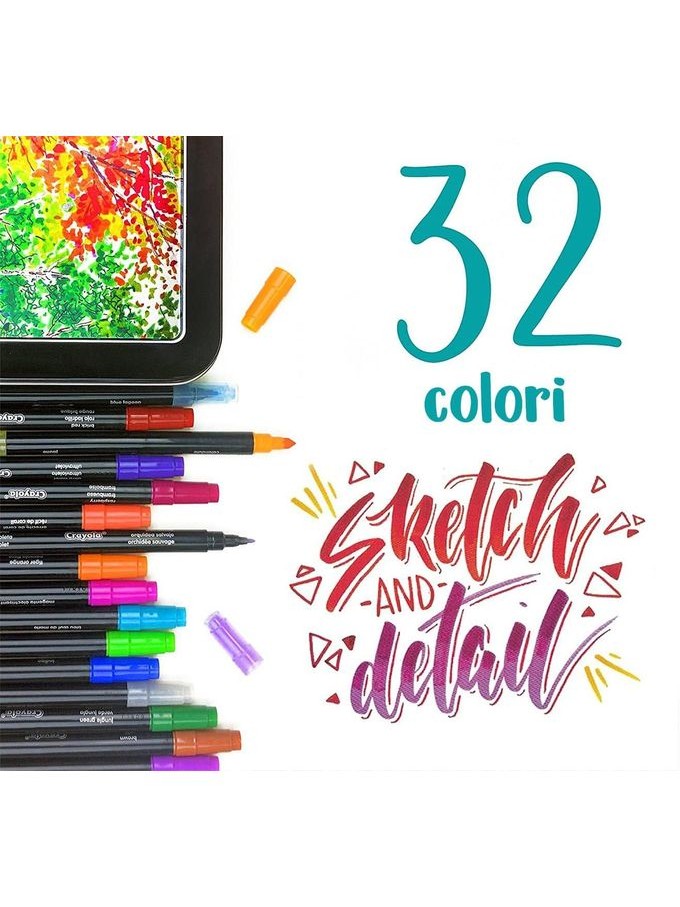 Crayola Signature Double Markers (SuperTips Thin)