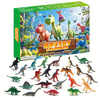 24 Dinosaur Christmas/Advent Calendar, 24 Styles Countdown