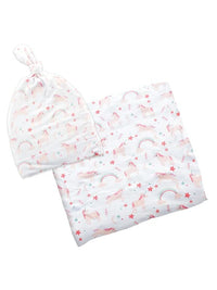 Stephen Joseph Bamboo Blankets & Beanies (Available in 5 different designs)