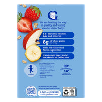 Gerber Multigrain & Fruit - Hearty Bits Banana Apple Strawberry Multigrain Cereal 8 oz(227g) - 12Months+