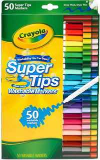 Crayola 50 Supertips Washable Markers