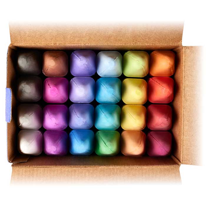 Crayola Washable Sidewalk Chalk, Glitter, 24 Count