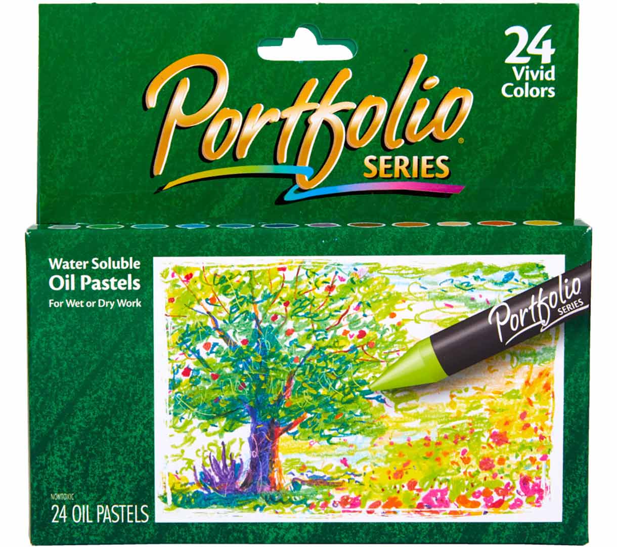 Crayola Portfolio Series Water Soluble Oil Pastels, 24 count