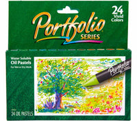 Crayola Portfolio Series Water Soluble Oil Pastels, 24 count