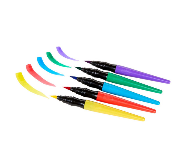 Crayola 5Pcs Washable No Drip Paint Brush Pens