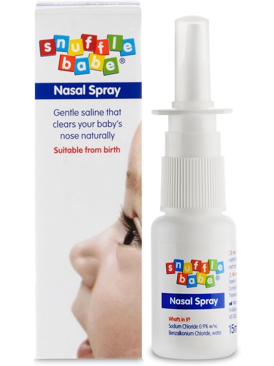 Snufflebabe Nasal Spray Saline Solution - Suitable from Birth (15ml)