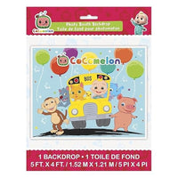 Cocomelon Multicolor Photo Booth Backdrop