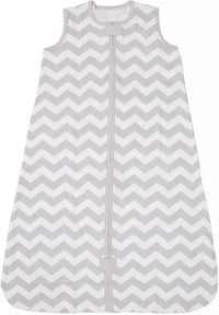 Mama Cheetah Baby Sleeping Bag 0.5 Tog Organic Cotton 2-Way Zipper 6 to 12Months (Zigzags)
