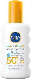 NIVEA SUN Kids Sensitive Spray SPF50+ Sunscreen, Sun Protection - 200ml