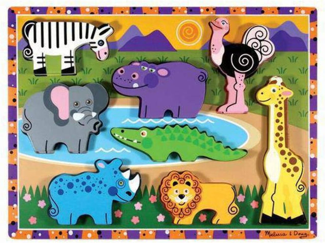 Melissa and Doug Chunky Puzzle - Safari Animals