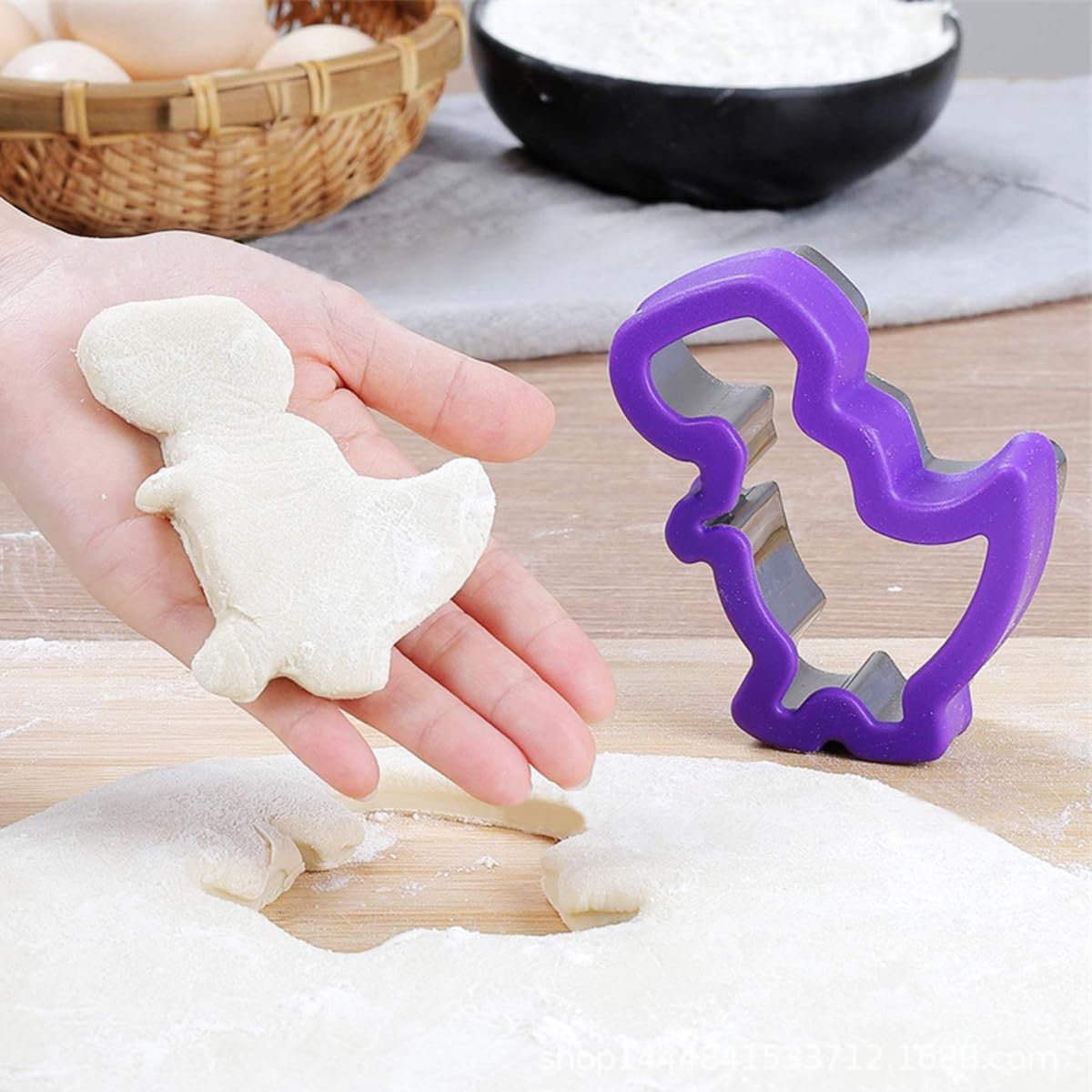 Dinosaur Stainless Steel Cookie Cutters (8 pack)