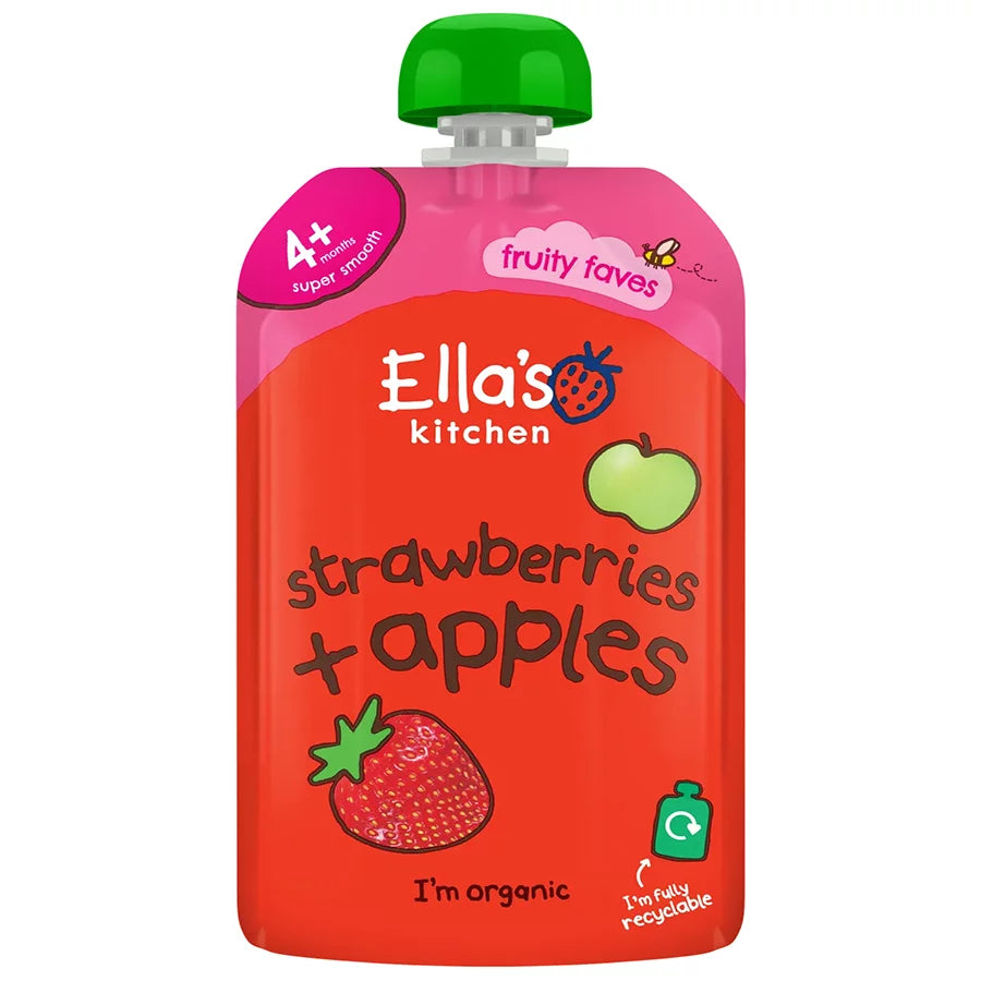Ella's Kitchen Strawberries and Apples 4m+ 120G