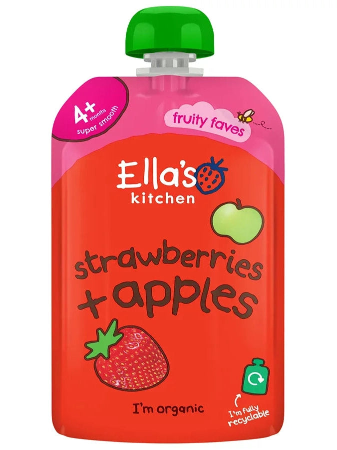 Ella's Kitchen Strawberries and Apples 4m+ 120G
