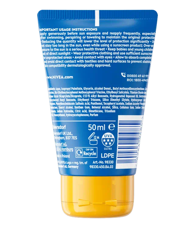 NIVEA SUN Kids Protect & Care To Go sun cream SPF50+ - 50ml