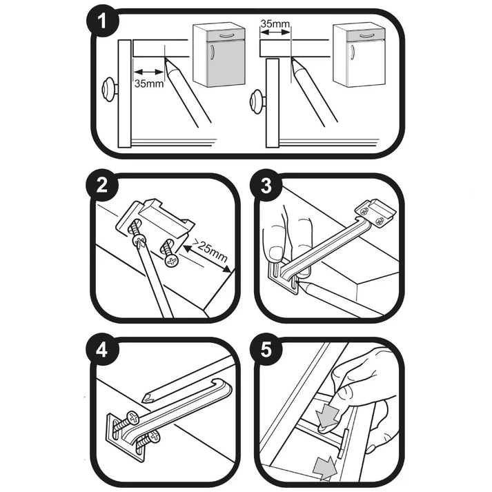 Clippasafe Cupboard & Drawer Locks
