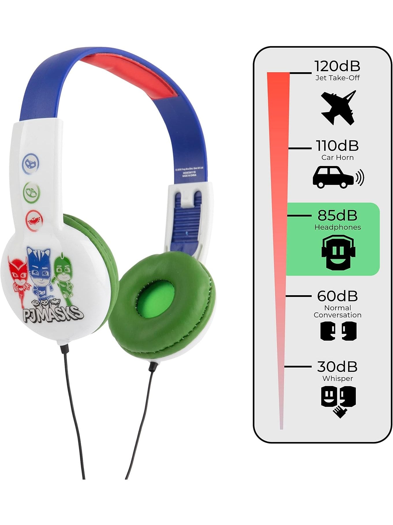 PJ Masks Kids Safe Headphones