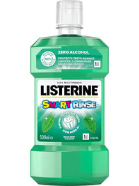 Listerine Smart Rinse Mild Mint Mouthwash for Kids 6years+ - 500ml