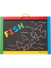 Melissa & Doug Magnetic Chalkboard and Dry-Erase Board