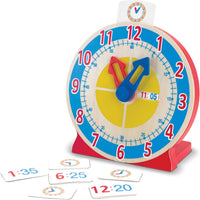 Melissa & Doug Turn & Tell Wooden Clock