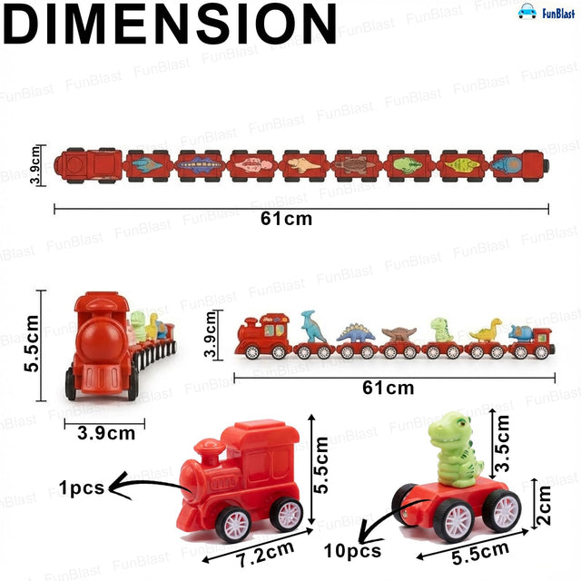 Magnetic Dinosaur Train 21pcs