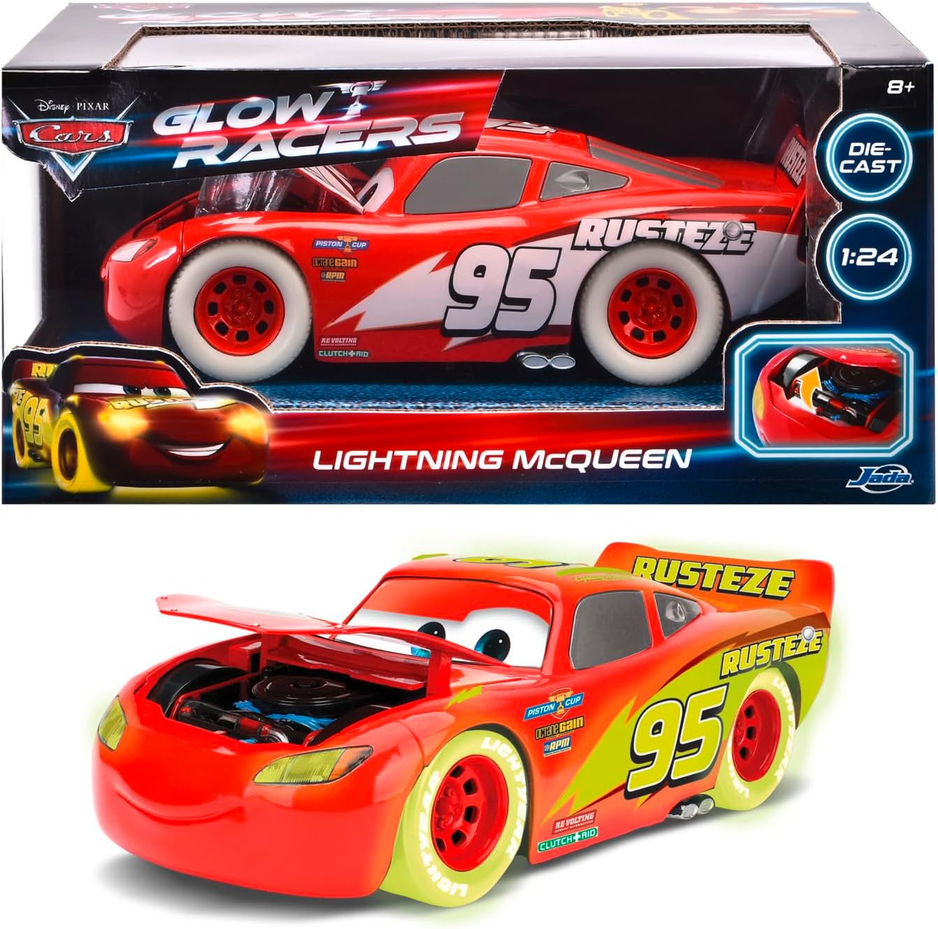 Lighting Mcqueen Glow Racers 1.24
