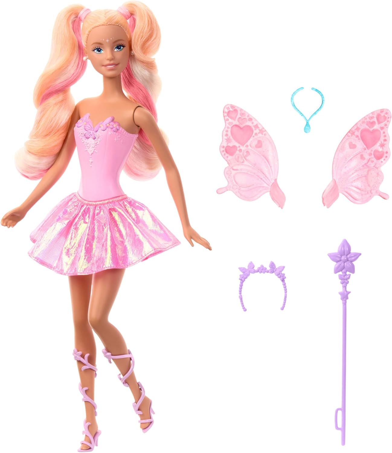 Mattel Barbie Fairy Doll with Toy Wand & Fashion Accessories