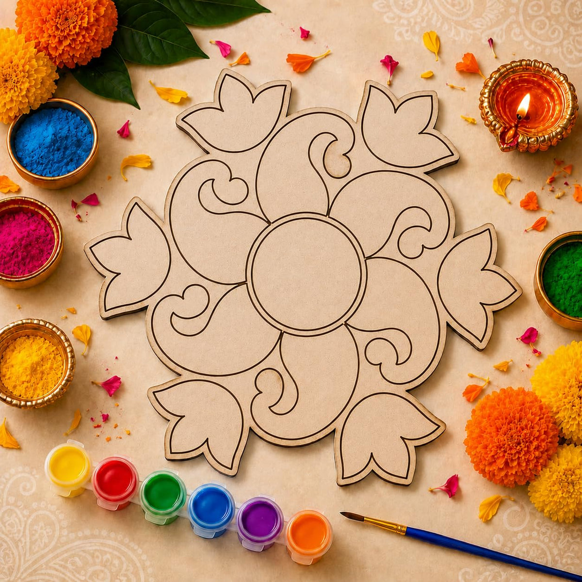 SVM CRAFT DIY Rangoli Painting Kit for Kids & Adults