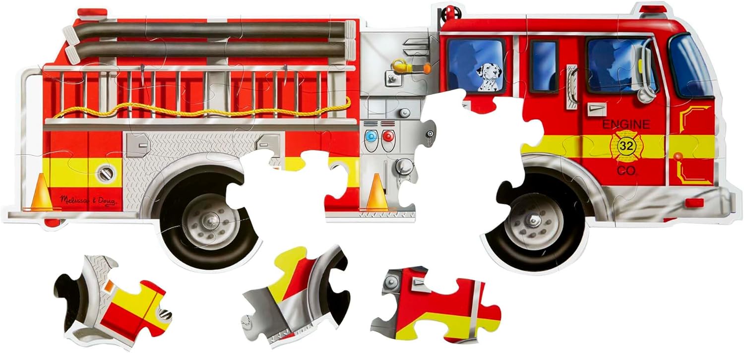 Melissa & Doug Giant Fire Truck Puzzle, Age 3+