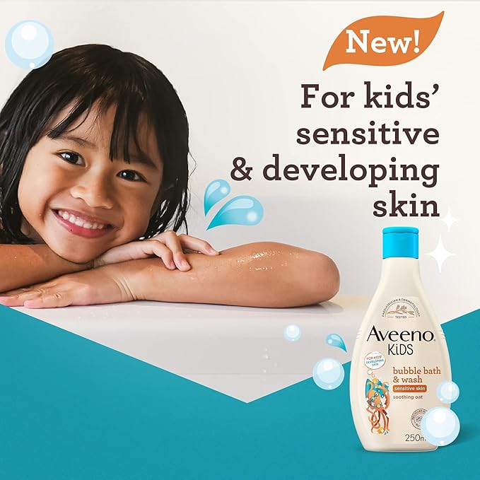 Aveeno Kids Bubble Bath & Wash - 250ml