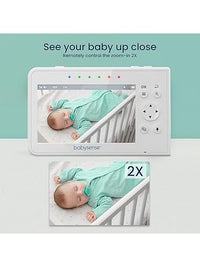 Babysense Video Baby Monitor, 4.3 Inch Split Screen with Two Cameras