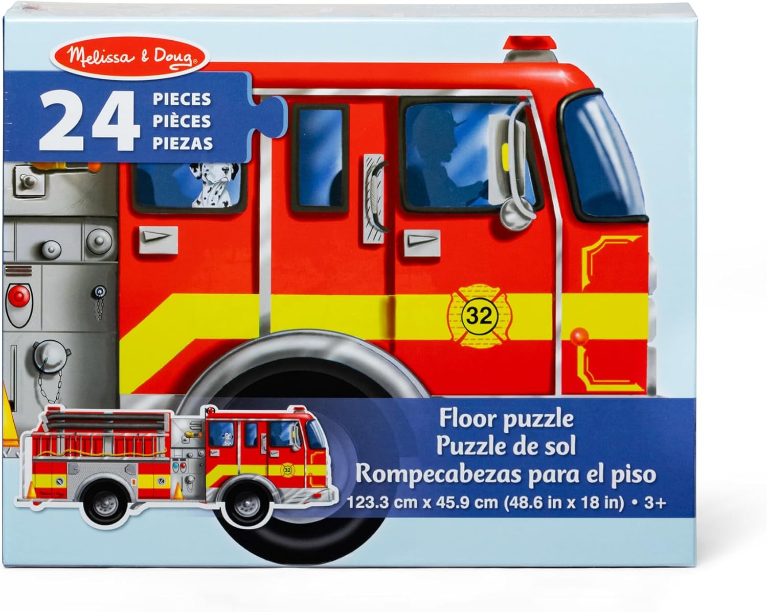 Melissa & Doug Giant Fire Truck Puzzle, Age 3+