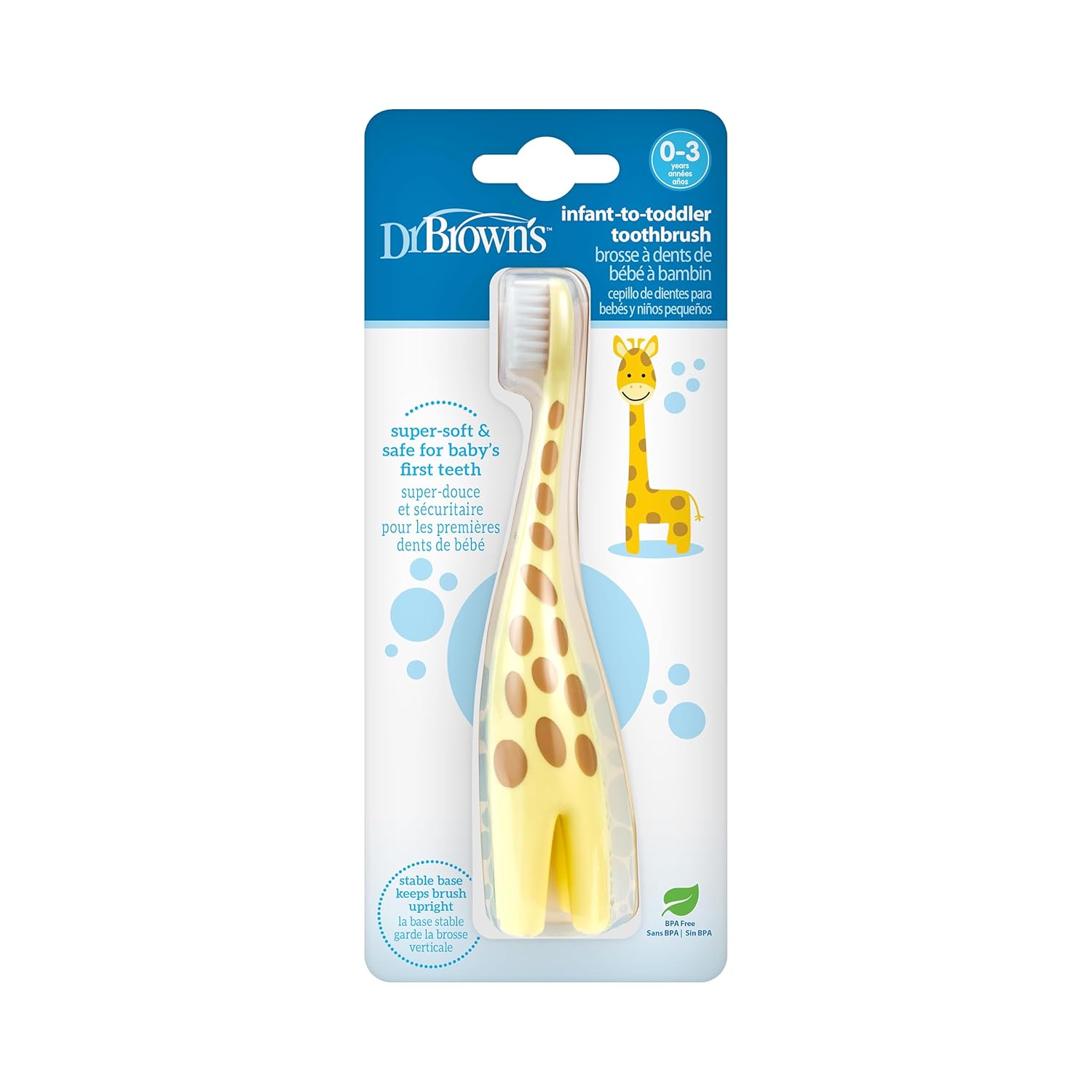 Dr. Brown's Infant-to-Toddler Toothbrush - Giraffe