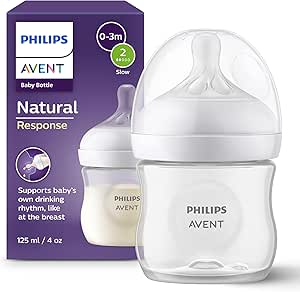PHILIPS AVENT NAT RESP BABY BOTTLE 125ML