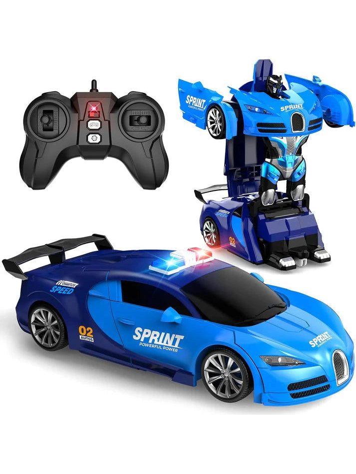 Police Car Morphing Robot