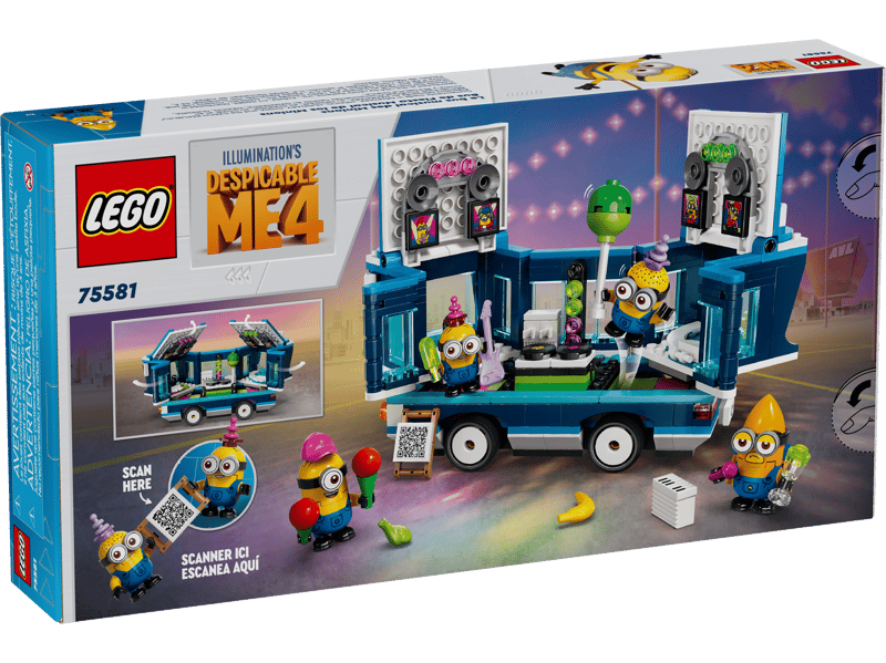 LEGO DespicableMe4 Minions Musical Party Bus 75581 - 379 Parts