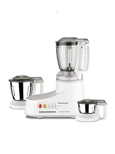 Panasonic Super Mixer Grinder, 1000W, 4 Stainless Steel & 1 Unbreakable Polycarbonate Blender Jar