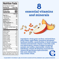 Gerber Oatmeal & Fruit - Lentil Peach & Apple with Probiotic Oatmeal Cereal 8 oz(227g) - 12Months+
