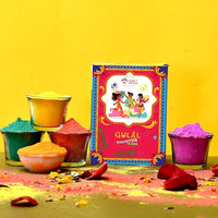 CraftVatika Natural Holi Colour - Organic Holi Colours (Pack of 5-80gms each)