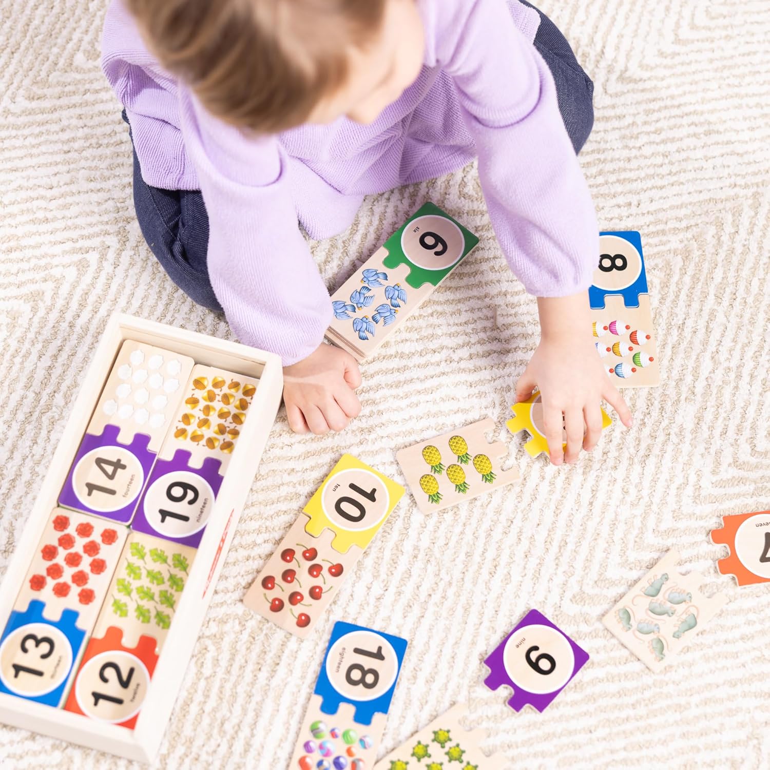Melissa & Doug Self-Correcting Number Puzzle - 40Pcs