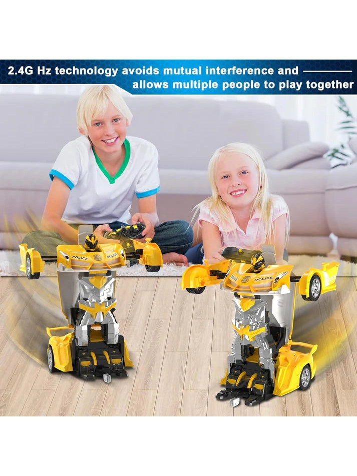 FDJ Remote Control Transforming Car Robot