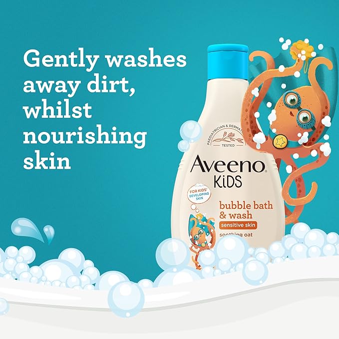 Aveeno Kids Bubble Bath & Wash - 250ml
