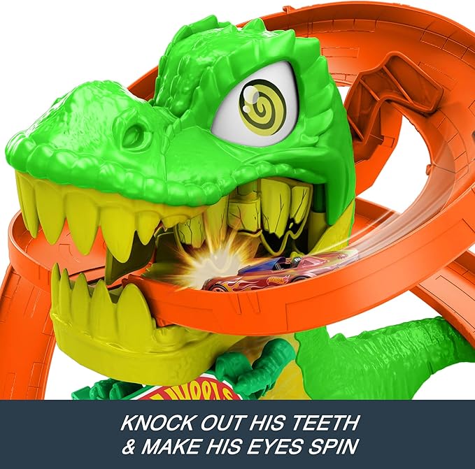 Hot Wheels City T-Rex Blaze Battle Playset