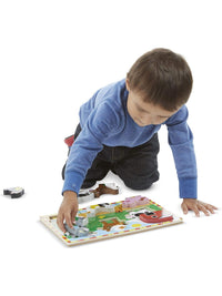 Melissa & Doug Wooden Chunky Puzzle - Farm Animal