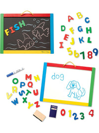 Melissa & Doug Magnetic Chalkboard and Dry-Erase Board