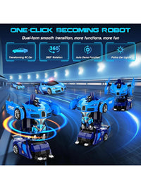 Police Car Morphing Robot