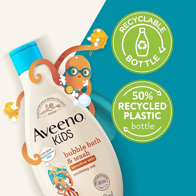 Aveeno Kids Bubble Bath & Wash - 250ml