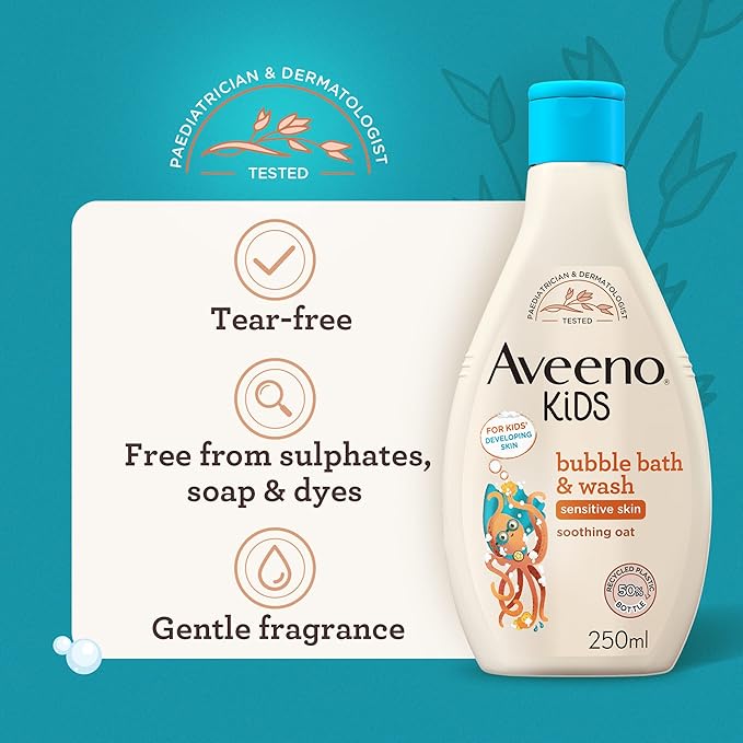 Aveeno Kids Bubble Bath & Wash - 250ml