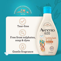 Aveeno Kids Bubble Bath & Wash - 250ml